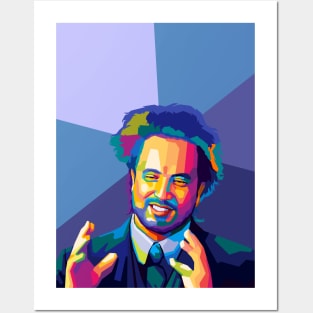 Ancient Aliens meme Pop Art Posters and Art